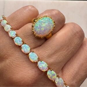 Opal Ring & Bracelet set